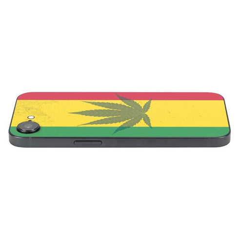 Marijuana Rasta Flag iPhone 16e Skin